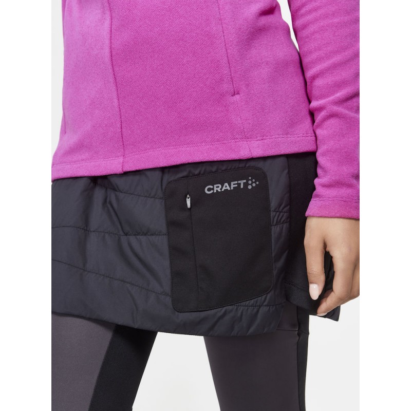 Craft žensko krilo CORE NORDIC TRAINING INSULATE SKIRT BLACK  - tek na smučeh