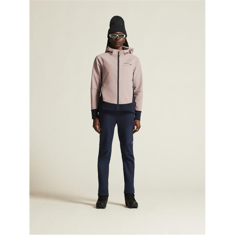 CRAFT ŽENSKA TERMO VODOODPORNA JAKNA BACKCOUNTRY HYBRID JACKET TEMNO MODRA-ROZA CHARM-BLAZE