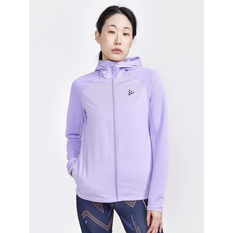 CRAFT ŽENSKA TEHNIČNA JOPICA ADV HIT ZIP HOODIE LAVENDER
