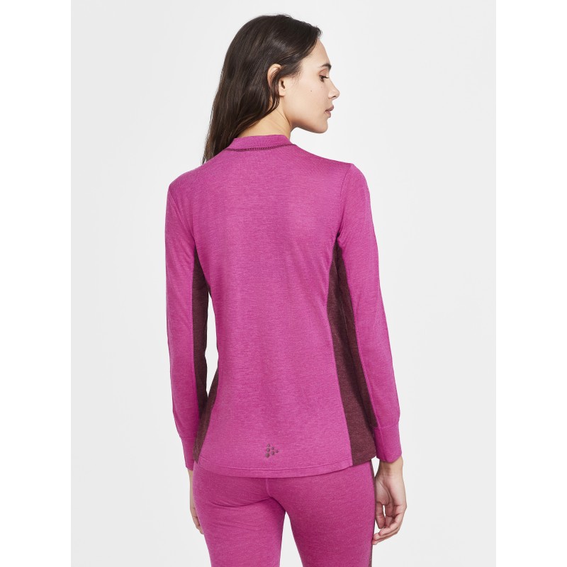 craft ženski set CORE WOOL MIX ROXO-PUNSCH - aktivno perilo