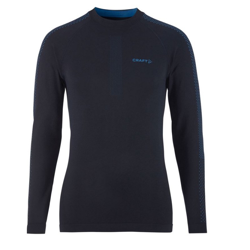 CRAFT MOŠKA MAJICA Z DOLGIMI ROKAVI ADV WARM INTENSITY LS TEMNO MODRA BLAZE-ROYAL - AKTIVNO PERILO
