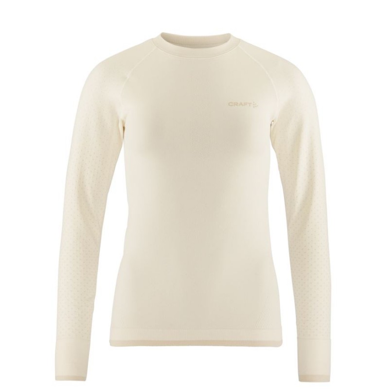 CRAFT ŽENSKA MAJICA Z DOLGIMI ROKAVI ADV WARM INTENSITY LS TOFU-PLASTER - AKTIVNO PERILO