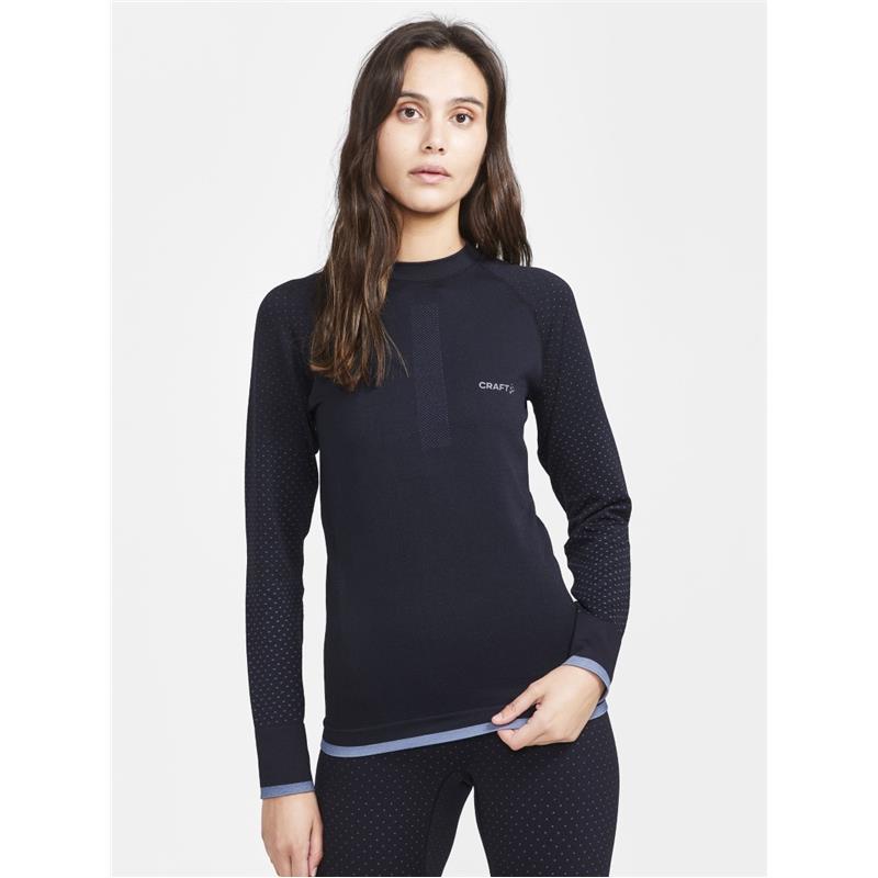 craft ženska majica z dolgimi rokavi ADV WARM INTENSITY BLACK - aktivno perilo