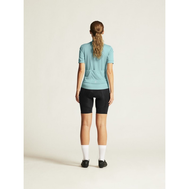 CRAFT ŽENSKA KOLESARSKA MAJICA S KRATKIMI ROKAVI CORE ESSENCE JERSEY REGULAR FIT CELESTE