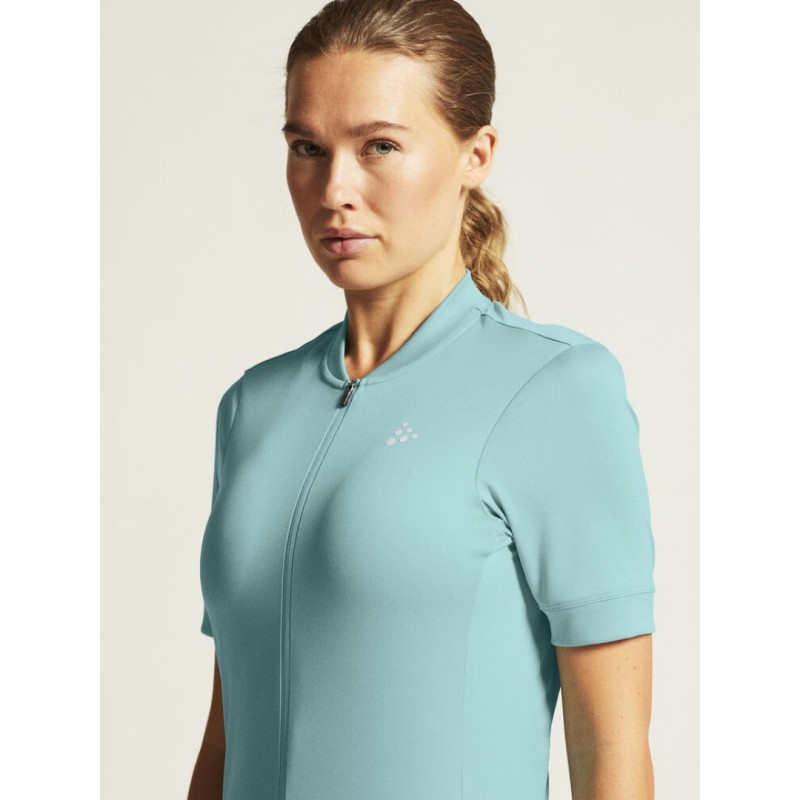 CRAFT ŽENSKA KOLESARSKA MAJICA S KRATKIMI ROKAVI CORE ESSENCE JERSEY REGULAR FIT CELESTE