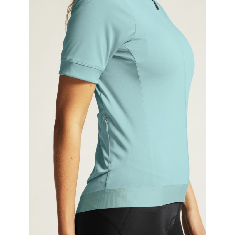CRAFT ŽENSKA KOLESARSKA MAJICA S KRATKIMI ROKAVI CORE ESSENCE JERSEY REGULAR FIT CELESTE