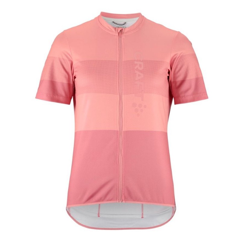 CRAFT ŽENSKA KOLESARSKA MAJICA S KRATKIMI ROKAVI CORE ENDUR LOGO JERSEY WILD ROSE - PEAR