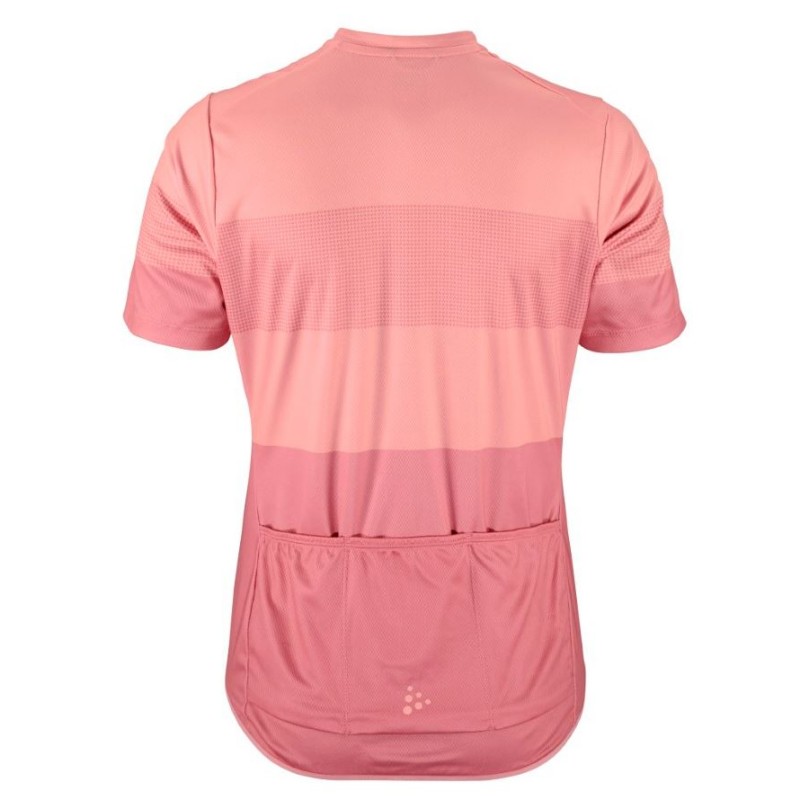 CRAFT ŽENSKA KOLESARSKA MAJICA S KRATKIMI ROKAVI CORE ENDUR LOGO JERSEY WILD ROSE - PEAR