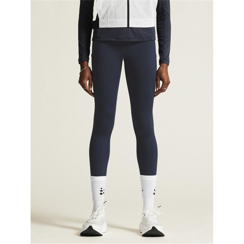 CRAFT ŽENSKE DOLGE ZIMSKE PAJKICE Z VISOKIM PASOM ADV ESSENCE HIGH WAIST WARM TIGHTS TEMNO MODRA BLAZE