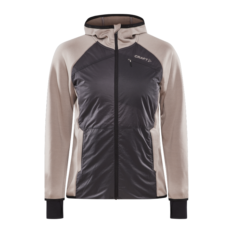 CRAFT ŽENSKA JAKNA ADV HYBRID MIDLAYER CLAY-BLACK