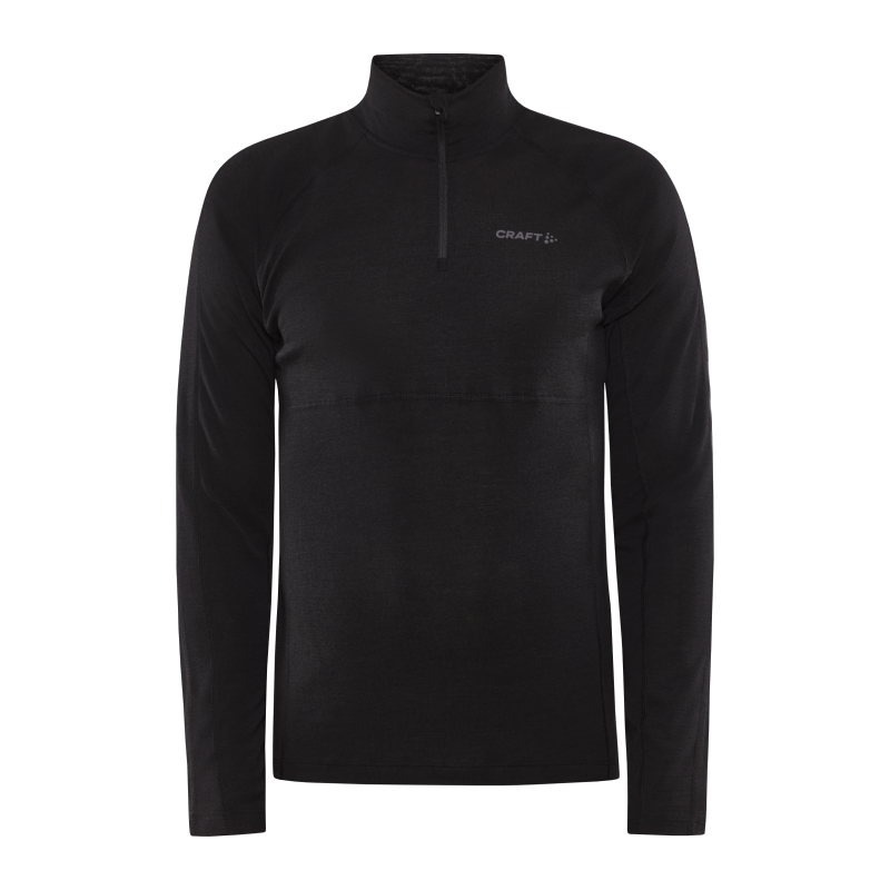 CRAFT MOŠKA VOLNENA 42% MERINO MAJICA PULI ADV WOOL MERINO HZ BLACK - AKTIVNO PERILO
