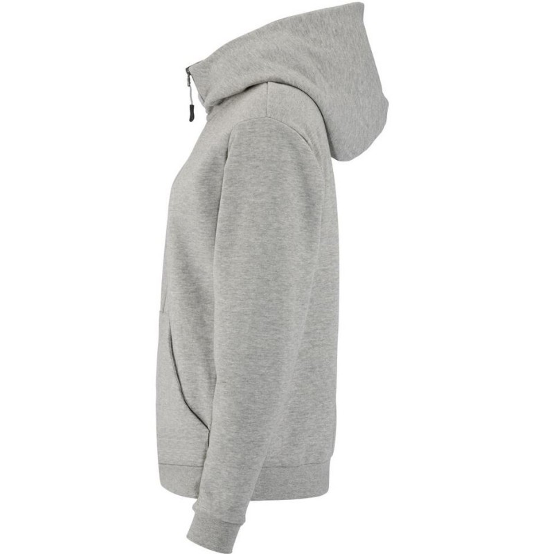 CRAFT ŽENSKA BOMBAŽNA JOPICA Z ZADRGO COMMUNITY 2.0. LOGO FZ HOODIE GREY MELANGE
