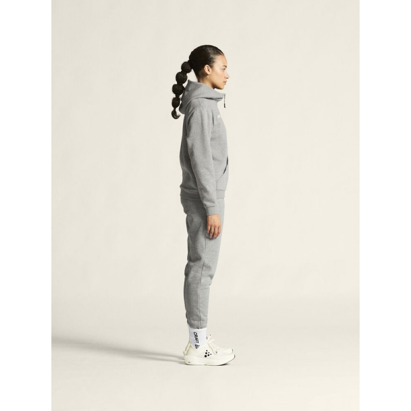 CRAFT ŽENSKE DOLGE BOMBAŽNE HLAČE COMMUNITY 2.0. PANTS GREY MELANGE