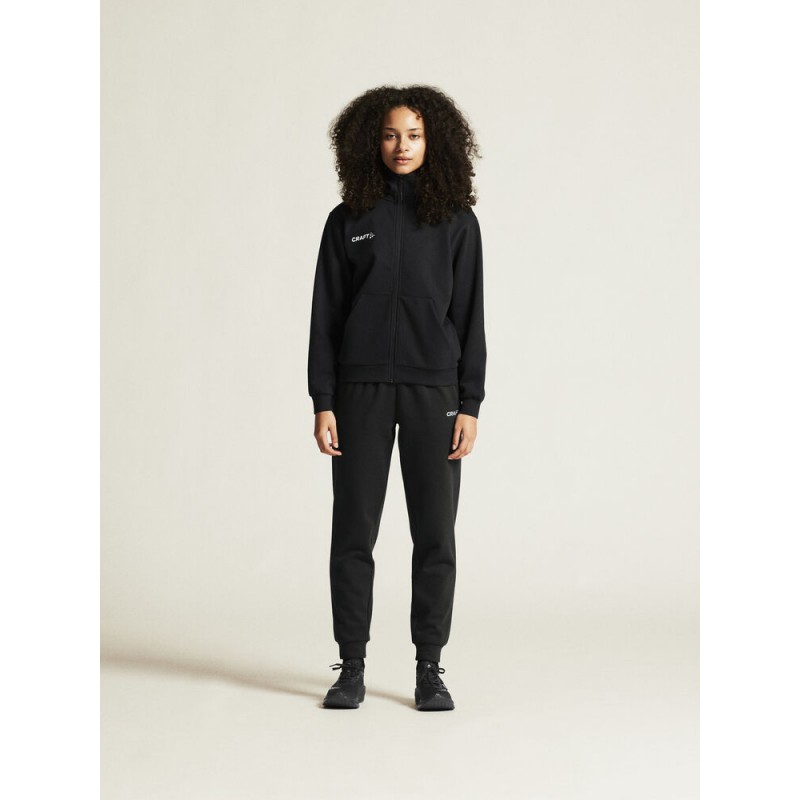 CRAFT ŽENSKE DOLGE BOMBAŽNE HLAČE COMMUNITY 2.0. PANTS BLACK
