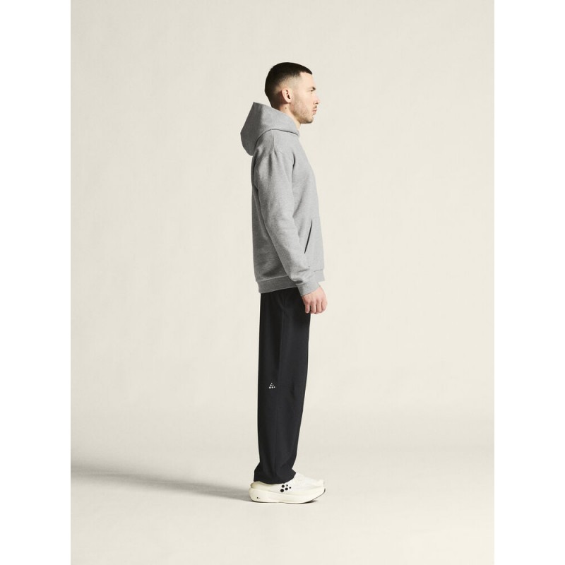 CRAFT MOŠKI BOMBAŽEN PULOVER COMMUNITY 2.0. LOGO HOODIE GREY MELANGE