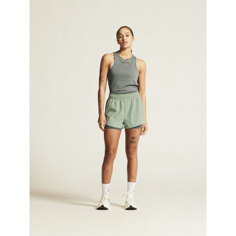CRAFT ŽENSKE KRATKE HLAČE ADV ESSENCE 2-IN-1 SHORTS 2 GLACIAL