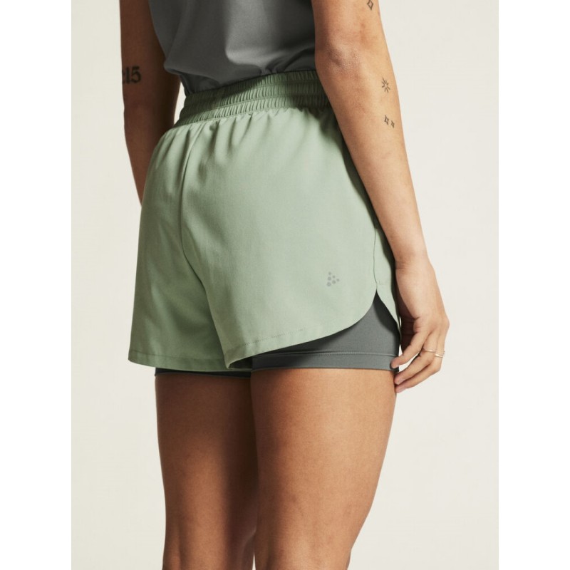 CRAFT ŽENSKE KRATKE HLAČE ADV ESSENCE 2-IN-1 SHORTS 2 GLACIAL
