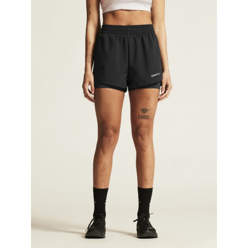 CRAFT ŽENSKE KRATKE HLAČE ADV ESSENCE 2-IN-1 SHORTS 2 BLACK