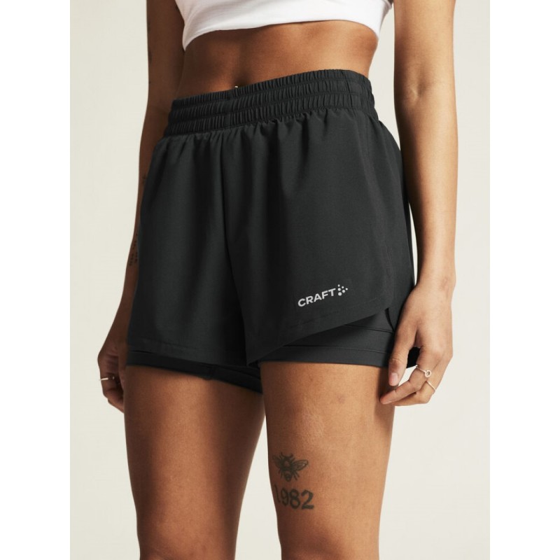 CRAFT ŽENSKE KRATKE HLAČE ADV ESSENCE 2-IN-1 SHORTS 2 BLACK