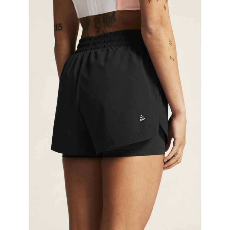 CRAFT ŽENSKE KRATKE HLAČE ADV ESSENCE 2-IN-1 SHORTS 2 BLACK