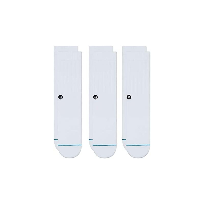 STANCE NOGAVICE ICON CREW 3 PACK WHITE
