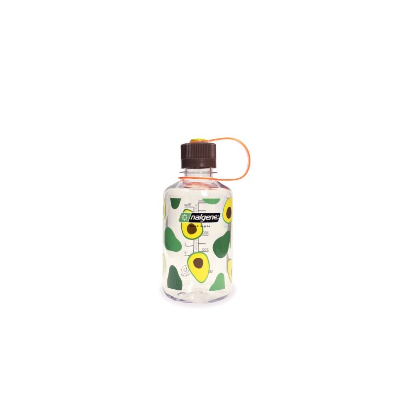 NALGENE FLAŠKA OZKO GRLO 500ML CLEAR W/AVOCADOS PRINT SUSTAIN