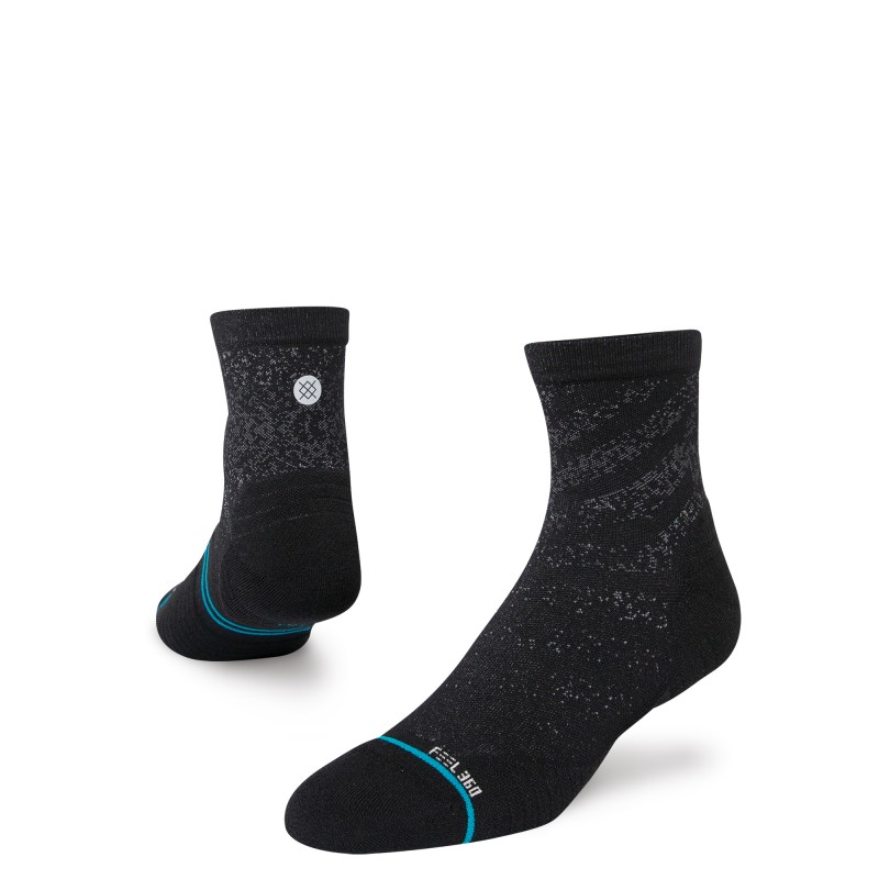 STANCE TEHNIČNE NOGAVICE RUN LIGHT QUARTER BLACK