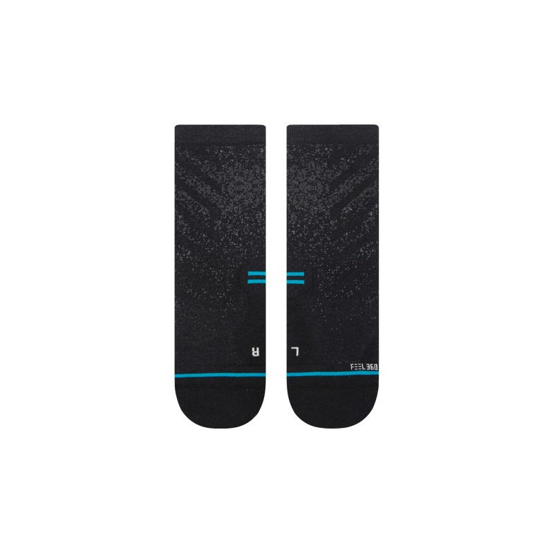 STANCE TEHNIČNE NOGAVICE RUN LIGHT QUARTER BLACK
