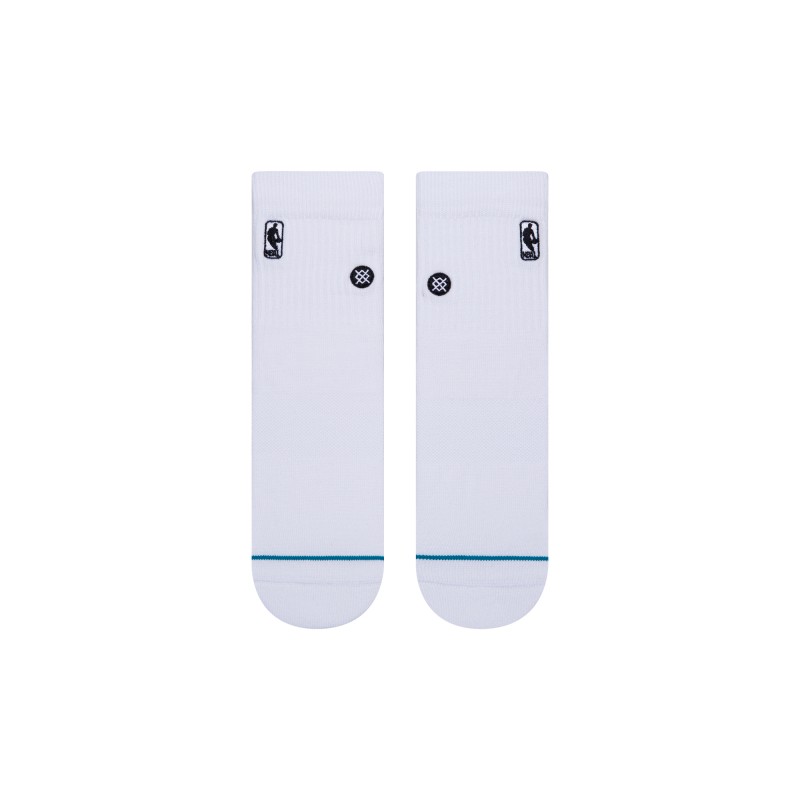 STANCE NOGAVICE QUARTER NBA LOGOMAN ST WHITE