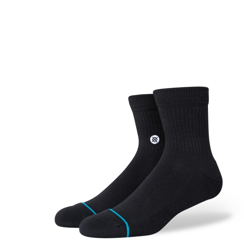 STANCE NOGAVICE ICON QUARTER BLACK