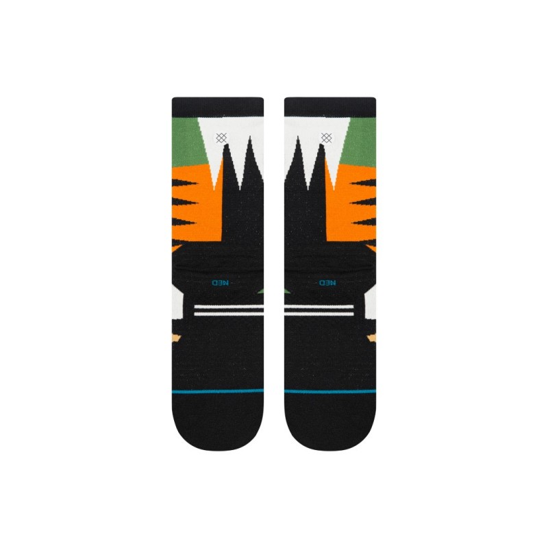 stance tehnične nogavice crew comb through ultra green