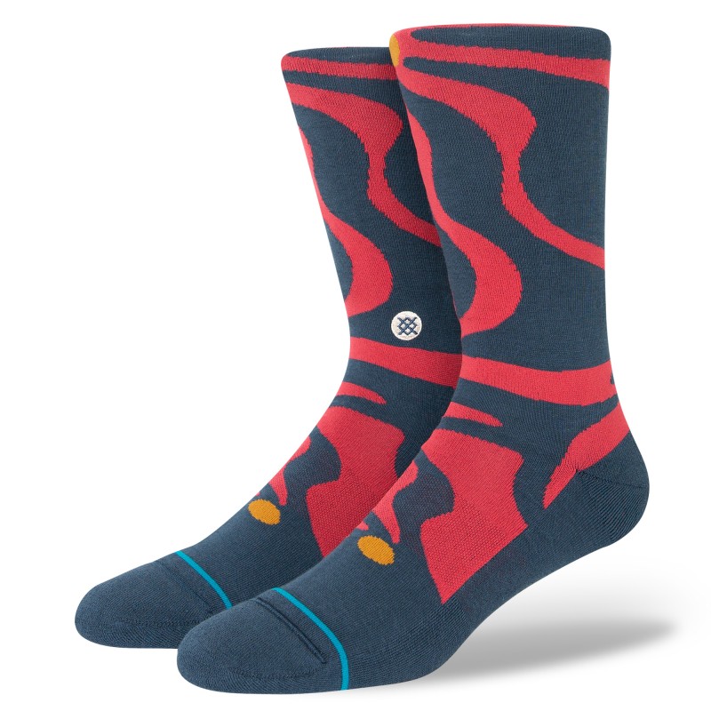 STANCE NOGAVICE UPSIDE RED CREW
