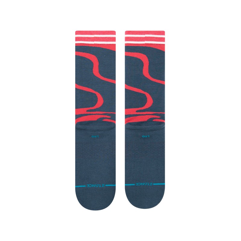 STANCE NOGAVICE UPSIDE RED CREW