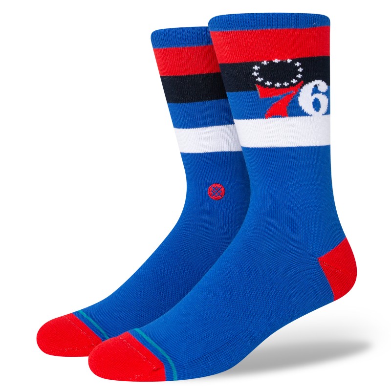 STANCE NOGAVICE NBA 76ERS ST CREW BLUE