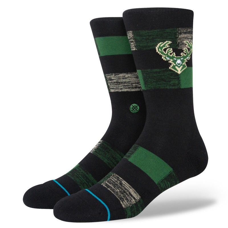 STANCE NOGAVICE NBA BUCKS CRYPTIC CREW BLACK