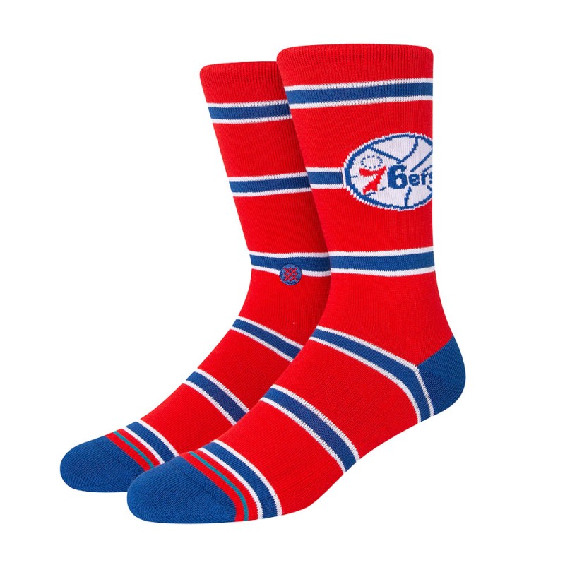 STANCE NOGAVICE NBA CLASSICS 76ERS CREW RED