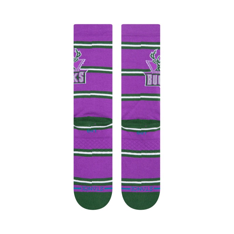 STANCE NOGAVICE NBA CLASSICS BUCKS CREW PURPLE