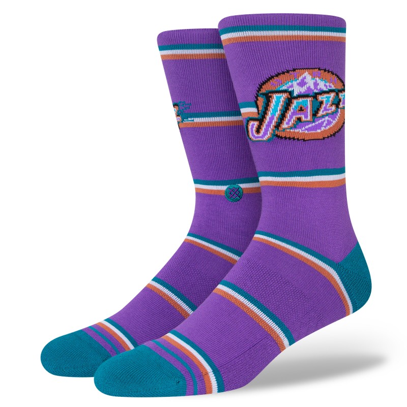 STANCE NOGAVICE NBA CLASSICS JAZZ CREW PURPLE