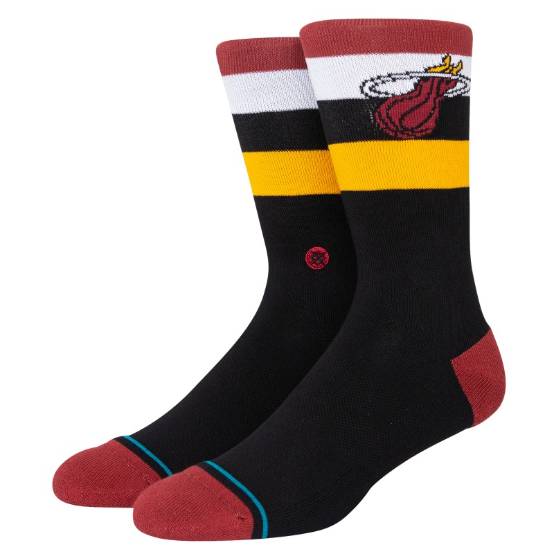 STANCE NOGAVICE NBA HEAT ST CREW BLACK