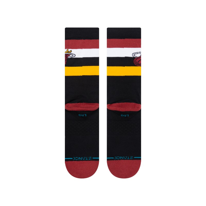 STANCE NOGAVICE NBA HEAT ST CREW BLACK