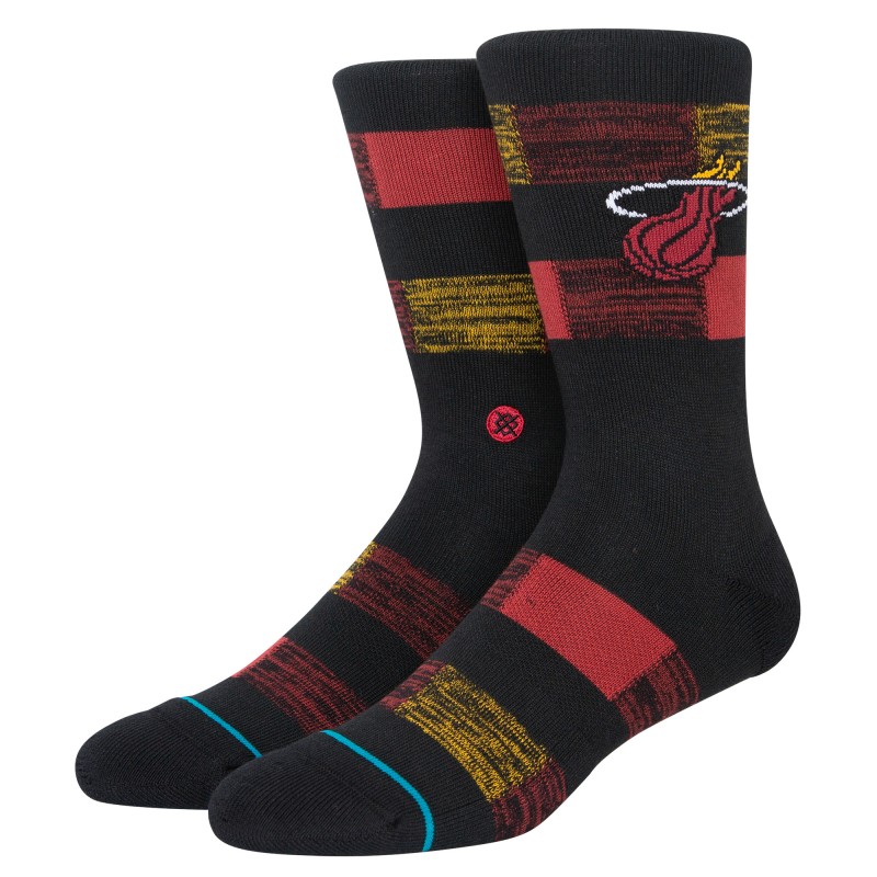 STANCE NOGAVICE NBA HEAT CRYPTIC CREW BLACK