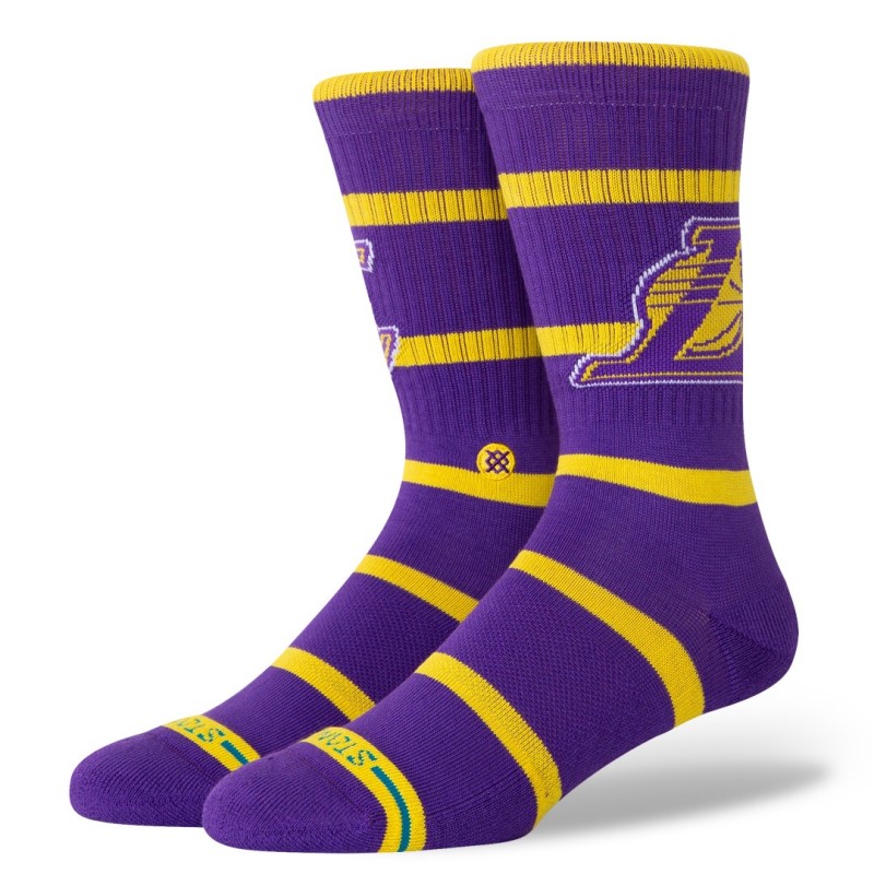 stance nba nogavice crew prep lal purple