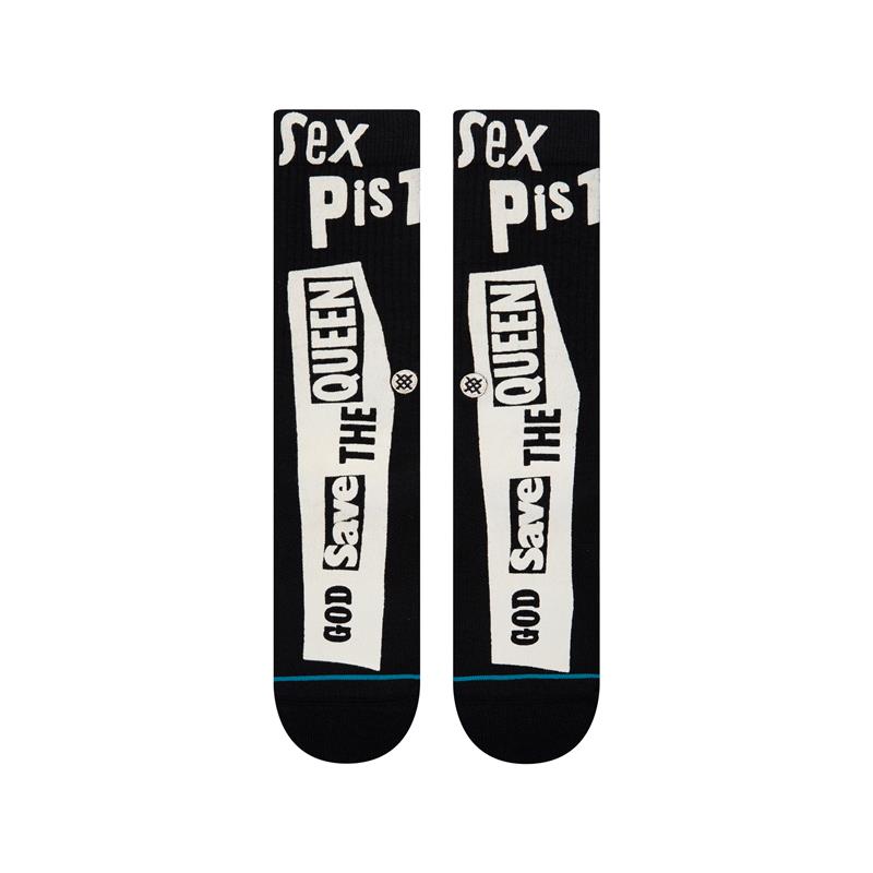 stance nogavice crew god save the queen black