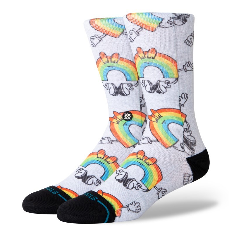 stance nogavice vibeon rainbow crew