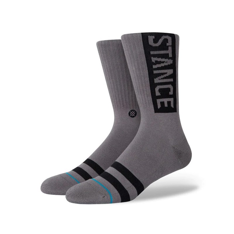 stance nogavice crew the og 3 pack black white