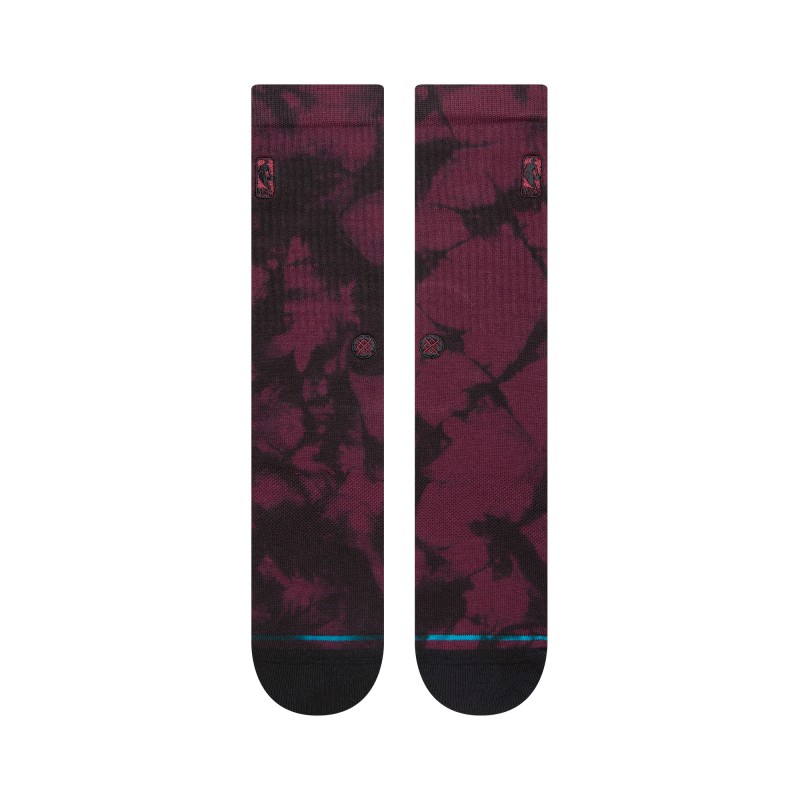 STANCE NOGAVICE NBA NBA LOGOMAN DYE CREW maroon