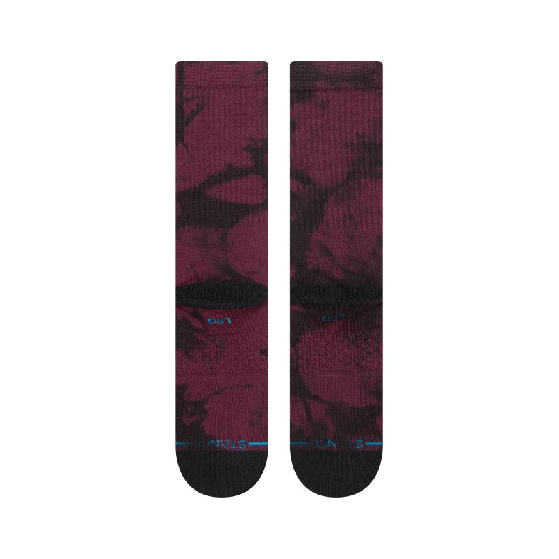 STANCE NOGAVICE NBA NBA LOGOMAN DYE CREW maroon