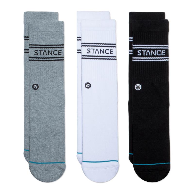stance nogavice basic  3 pack crew multi