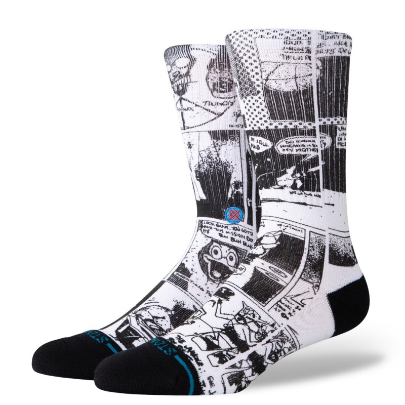 STANCE NOGAVICE  THE SLEEVE CREW BLACKWHITE