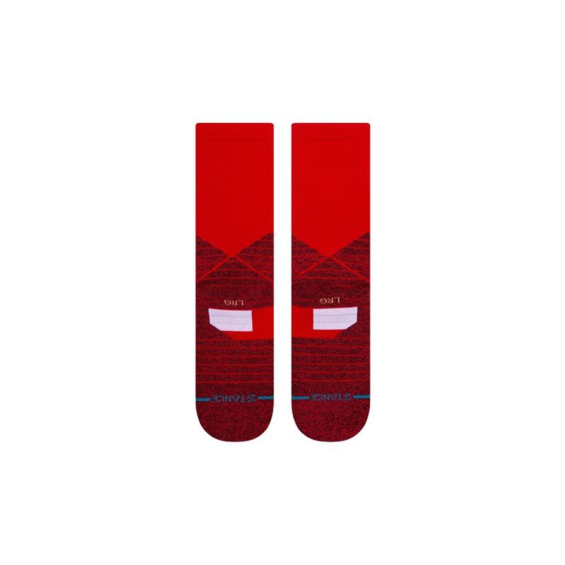 stance tehnične nogavice crew icon sport crew red